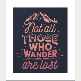 Wanderlust travel  mountain traveler - camping vacation shirt Posters and Art